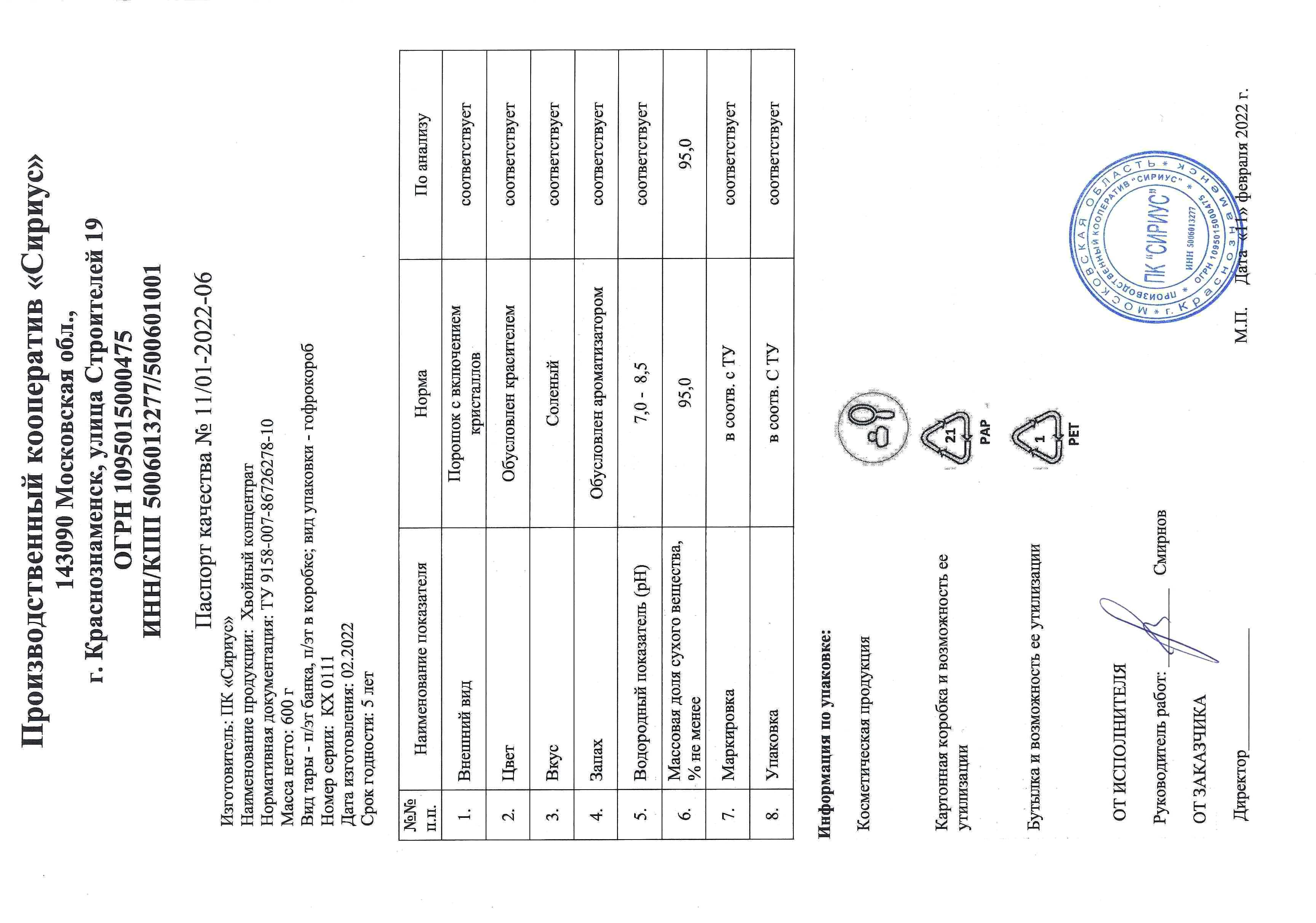 Паспорт №022022